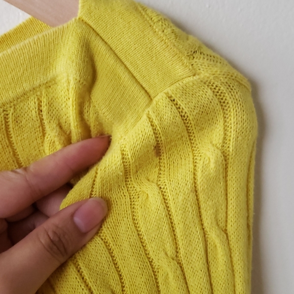 Gap Yellow Knit Boat neck Sweater - Picture 8 of 8